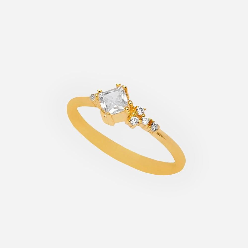 AURORA Ring-Rings-18K Gold Vermeil & Zirkonia-Signorina Leyla