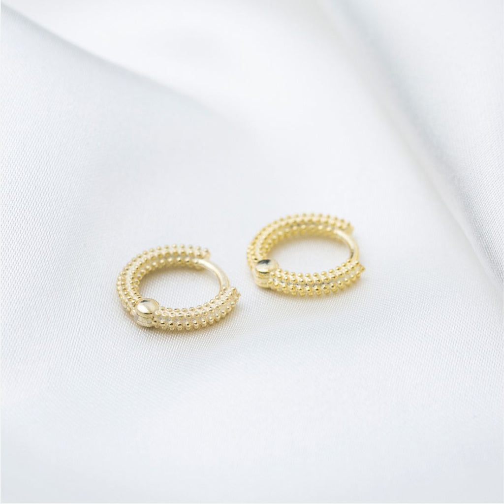 SAMARA Hoops-Earrings-18K Gold Vermeil-Signorina Leyla