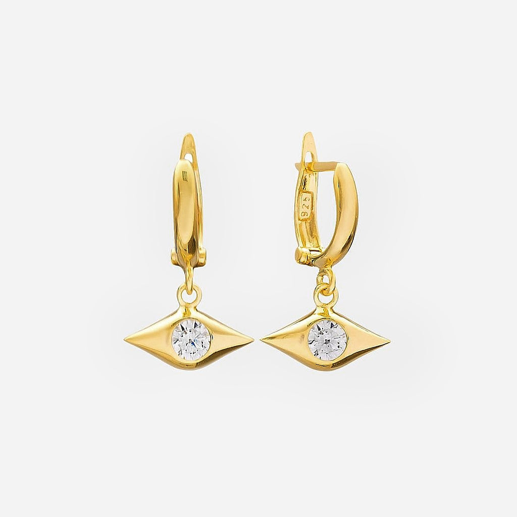 Magic Eye Earrings-Earrings-18K Gold Vermeil & Zirkonia-Signorina Leyla