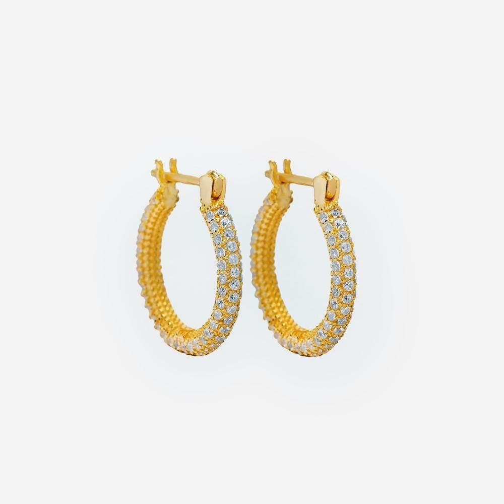 AURORA Hoops-Earrings-18K Gold Vermeil-Signorina Leyla