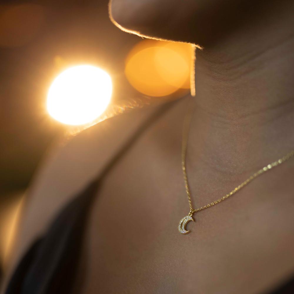 LUA Necklace-Necklaces-18K Gold Vermeil-Signorina Leyla